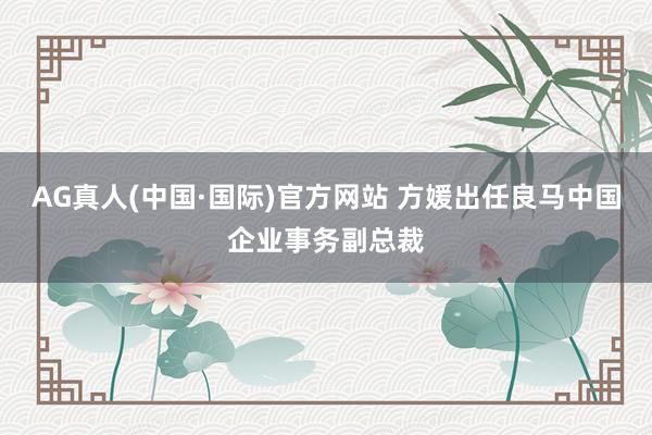AG真人(中国·国际)官方网站 方媛出任良马中国企业事务副总裁