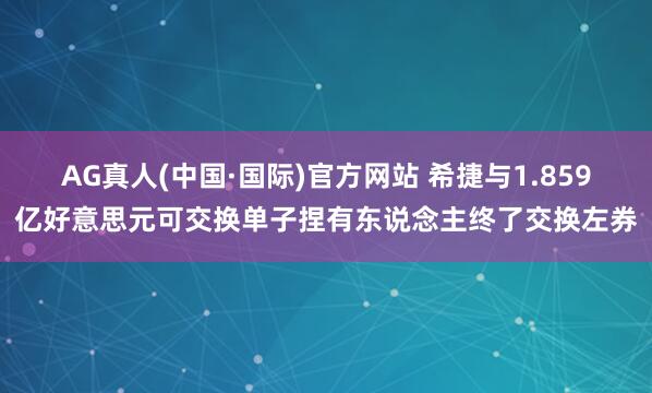 AG真人(中国·国际)官方网站 希捷与1.859亿好意思元可交换单子捏有东说念主终了交换左券
