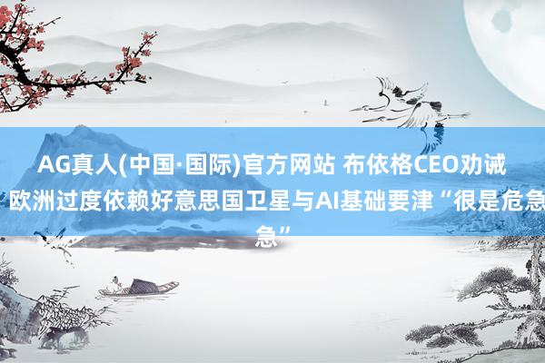 AG真人(中国·国际)官方网站 布依格CEO劝诫：欧洲过度依赖好意思国卫星与AI基础要津“很是危急”