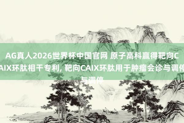 AG真人2026世界杯中国官网 原子高科赢得靶向CAIX环肽相干专利， 靶向CAIX环肽用于肿瘤会诊与调停