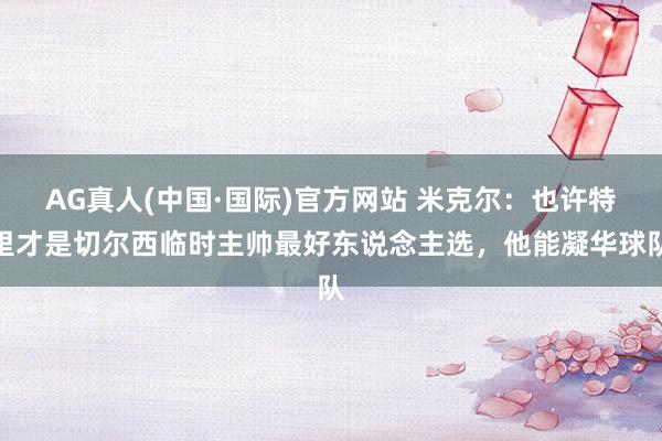 AG真人(中国·国际)官方网站 米克尔：也许特里才是切尔西临时主帅最好东说念主选，他能凝华球队