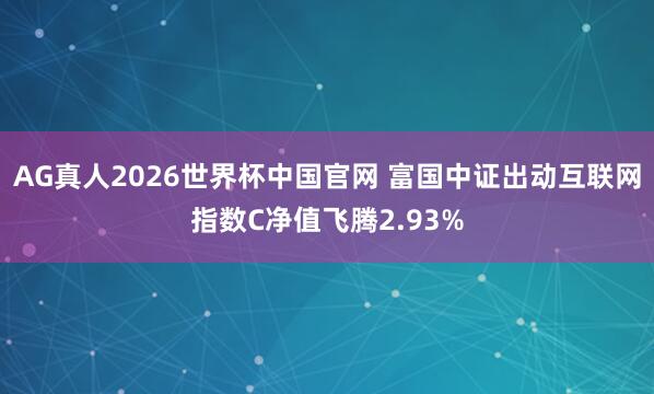 AG真人2026世界杯中国官网 富国中证出动互联网指数C净值飞腾2.93%