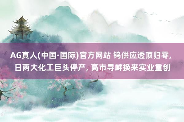 AG真人(中国·国际)官方网站 钨供应透顶归零， 日两大化工巨头停产， 高市寻衅换来实业重创