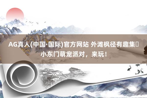 AG真人(中国·国际)官方网站 外滩枫径有趣集・小东门萌宠派对，来玩！